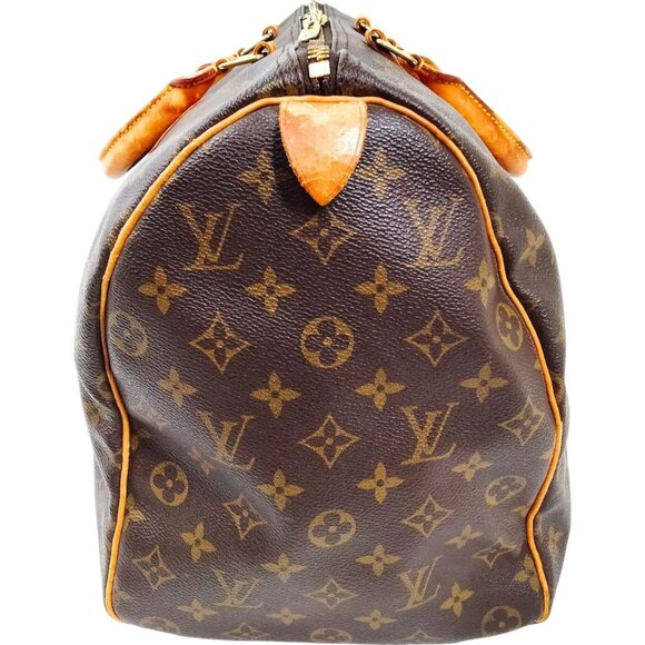 226380AH (S6) Louis Vuitton Travel Bag Keepall 45 Brown Monogram - Picture 4 of 9